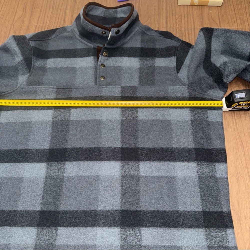 John Wayne Men’s Sz 2XL Timeless Classic Fleece Pullover Plaid Jacket Thick Warm - Picture 9 of 10